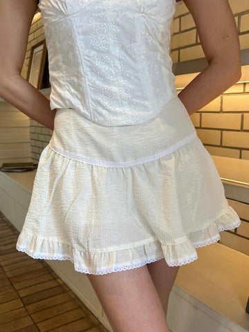 With Love The Brand x Shannon | SUMMER SKORT | Rok Celana Wanita | Outfit Korea | Rok Pendek Korea | Rok Motif | Rok Katun | XS, S-M, L-XL, XXL