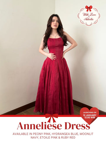 With Love The Brand x Adiella | ANNELIESE DRESS | Dress Floral Maxi | Dress Party Wanita | Dress Pesta | Gaun Pesta | Outfit Pesta | Wedding Guest Dress