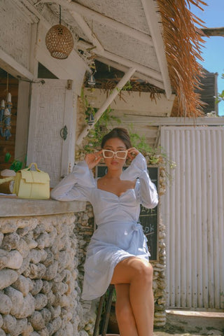 ALBANI DRESS IN BLUE