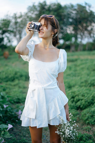 BEAUCHAMP DRESS in WHITE